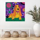 Hush Puppeh by Angela Bond on GIANT ART - multicolor animals; contemporary