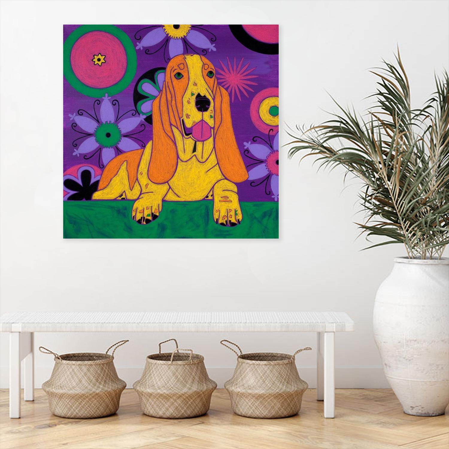 Hush Puppeh by Angela Bond on GIANT ART - multicolor animals; contemporary