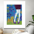 The Yorkie Fandango by Angela Bond on GIANT ART - multicolor animals; contemporary