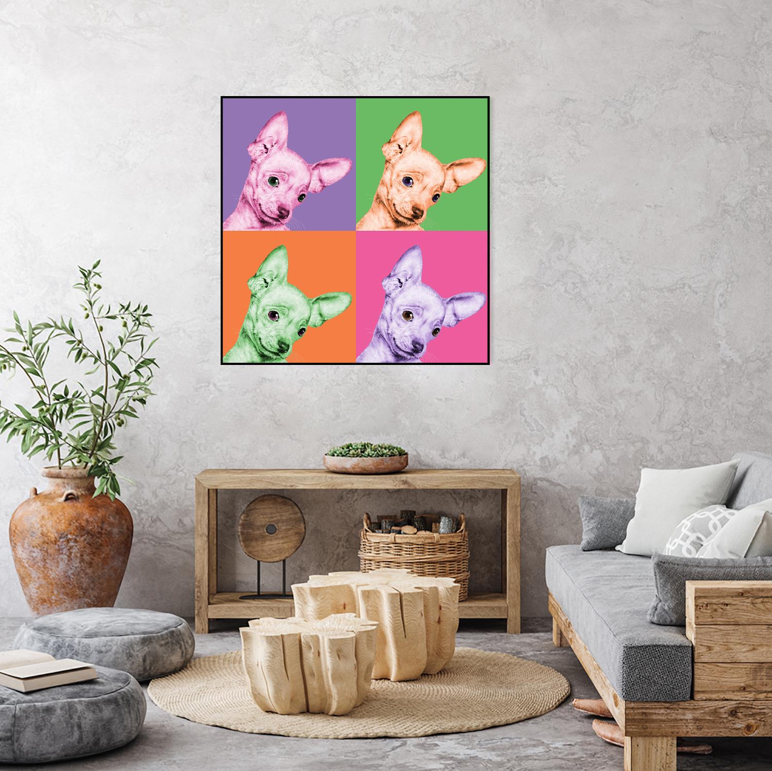 Sweet Chihuahua Pop by Jon Bertelli on GIANT ART - multicolor animals; photography; contemporary