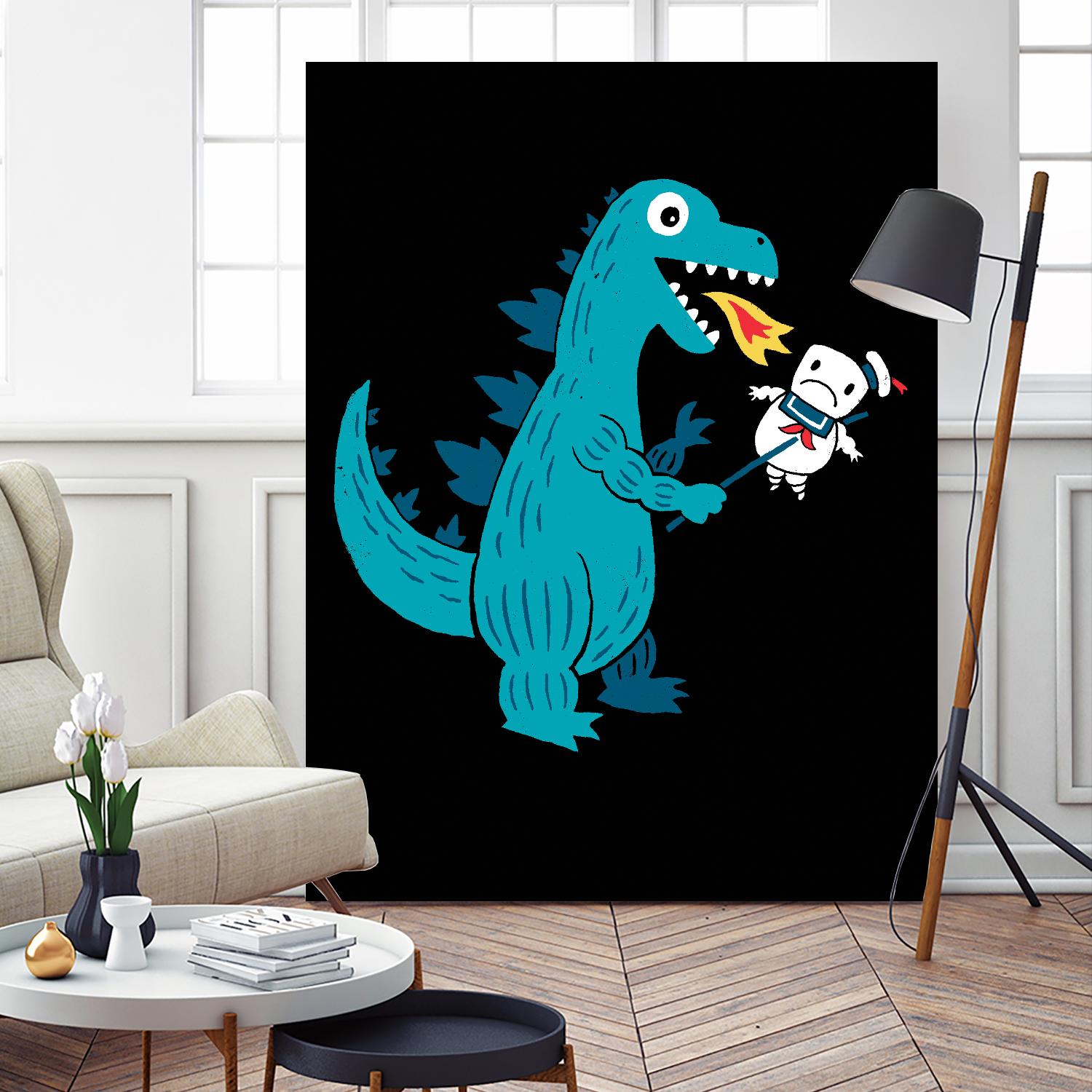 Everyone Loves Marshmallows by Michael Buxton on GIANT ART - multicolor urban/pop surrealism; novelty