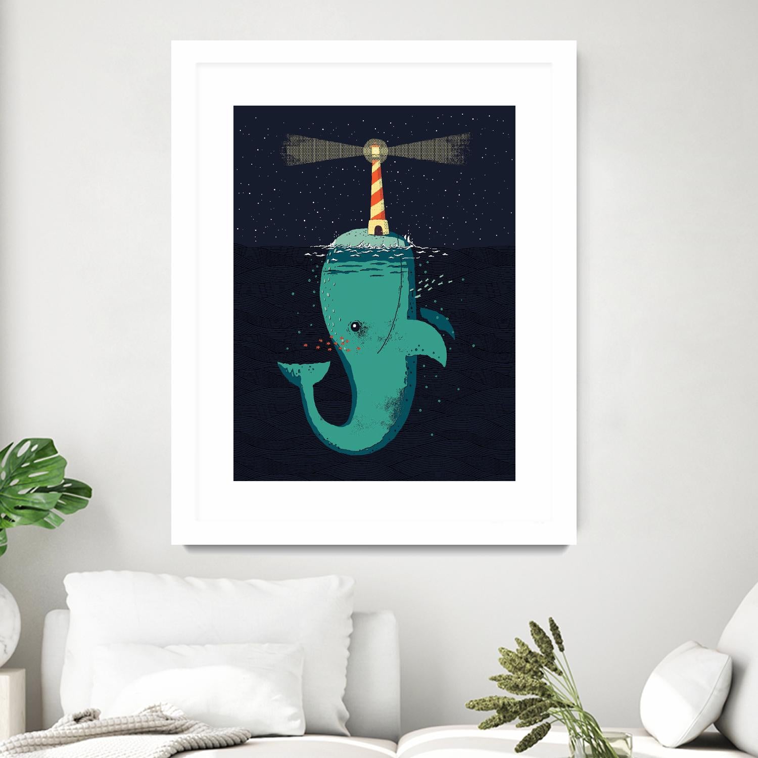 King of The Narwhals by Michael Buxton on GIANT ART - multicolor urban/pop surrealism; animals; children