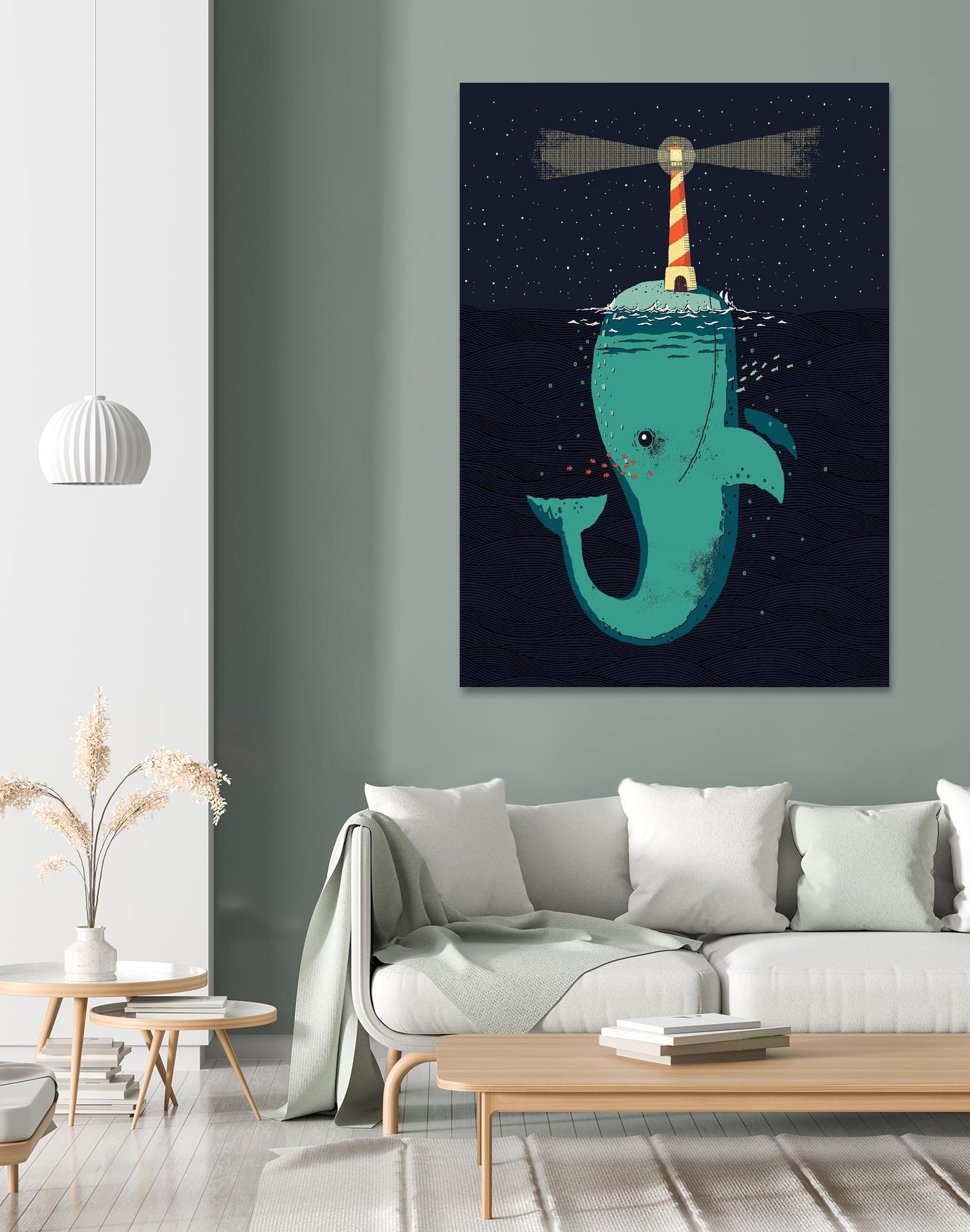 King of The Narwhals by Michael Buxton on GIANT ART - multicolor urban/pop surrealism; animals; children