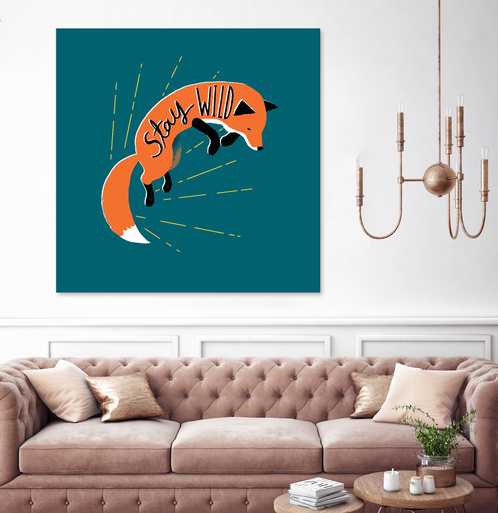 Stay Wild by Michael Buxton on GIANT ART - multicolor urban/pop surrealism; animals; inspirational