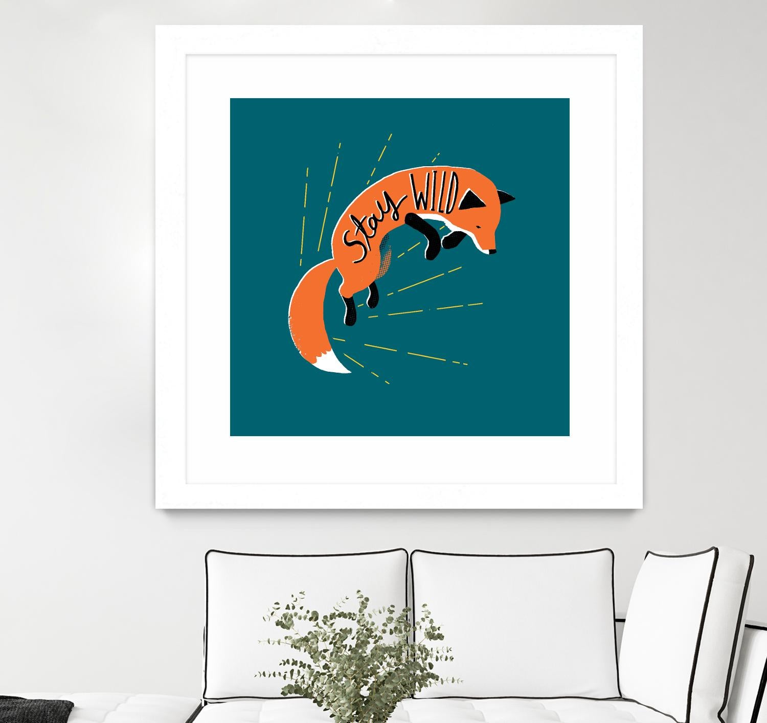 Stay Wild by Michael Buxton on GIANT ART - multicolor urban/pop surrealism; animals; inspirational