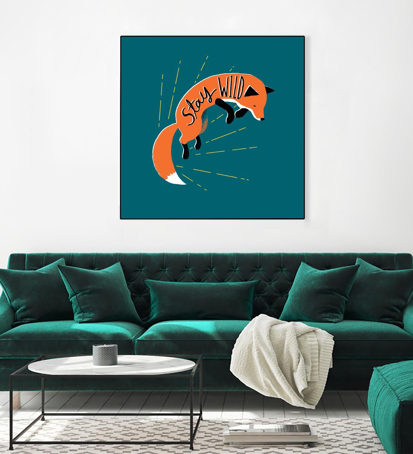 Stay Wild by Michael Buxton on GIANT ART - multicolor urban/pop surrealism; animals; inspirational