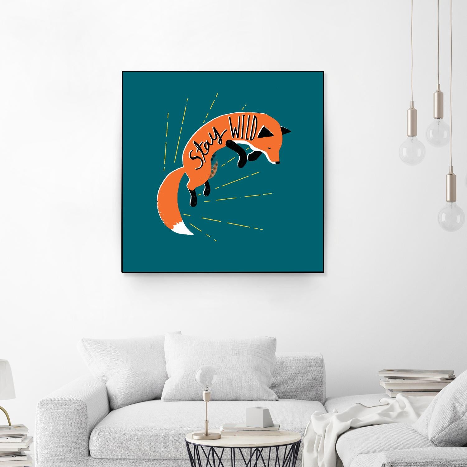 Stay Wild by Michael Buxton on GIANT ART - multicolor urban/pop surrealism; animals; inspirational