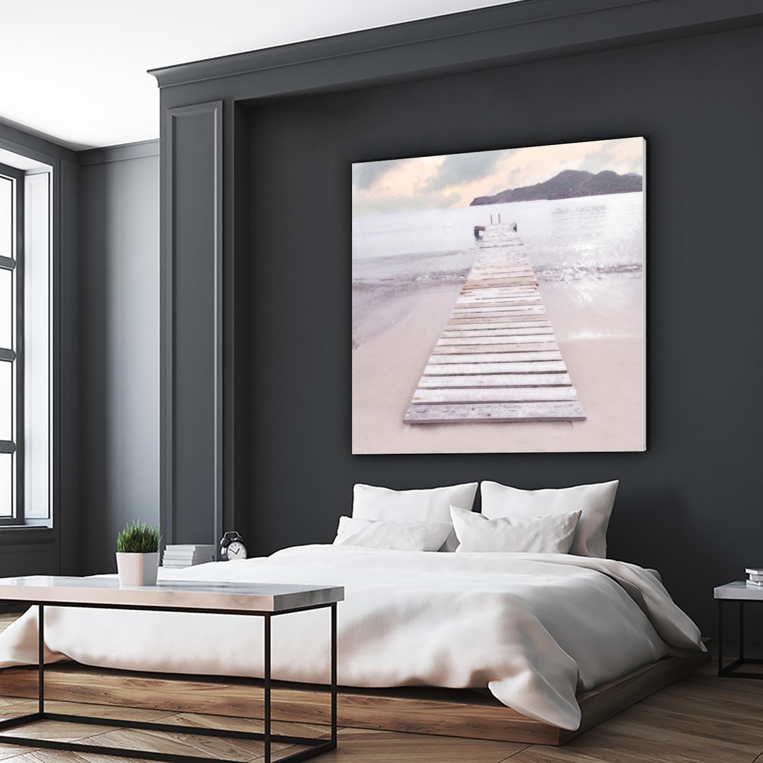 Zen No. 6 by Noah Bay on GIANT ART - multi coastal, landscapes, beaches, docks/piers, ocean
