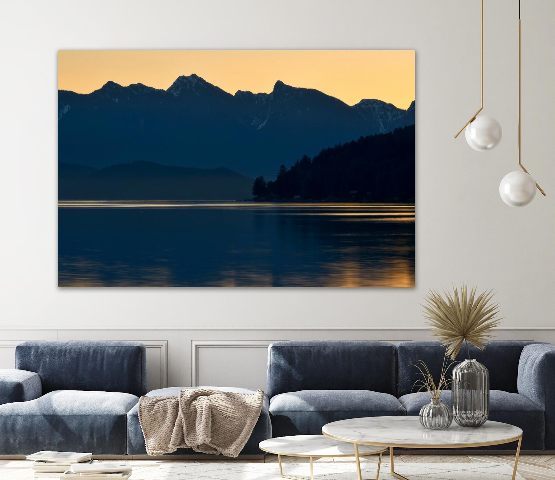 Peaceful Majesty by Chuck Burdick on GIANT ART - black,white landscapes, photography, lakes, mountains, sunrises/sunsets