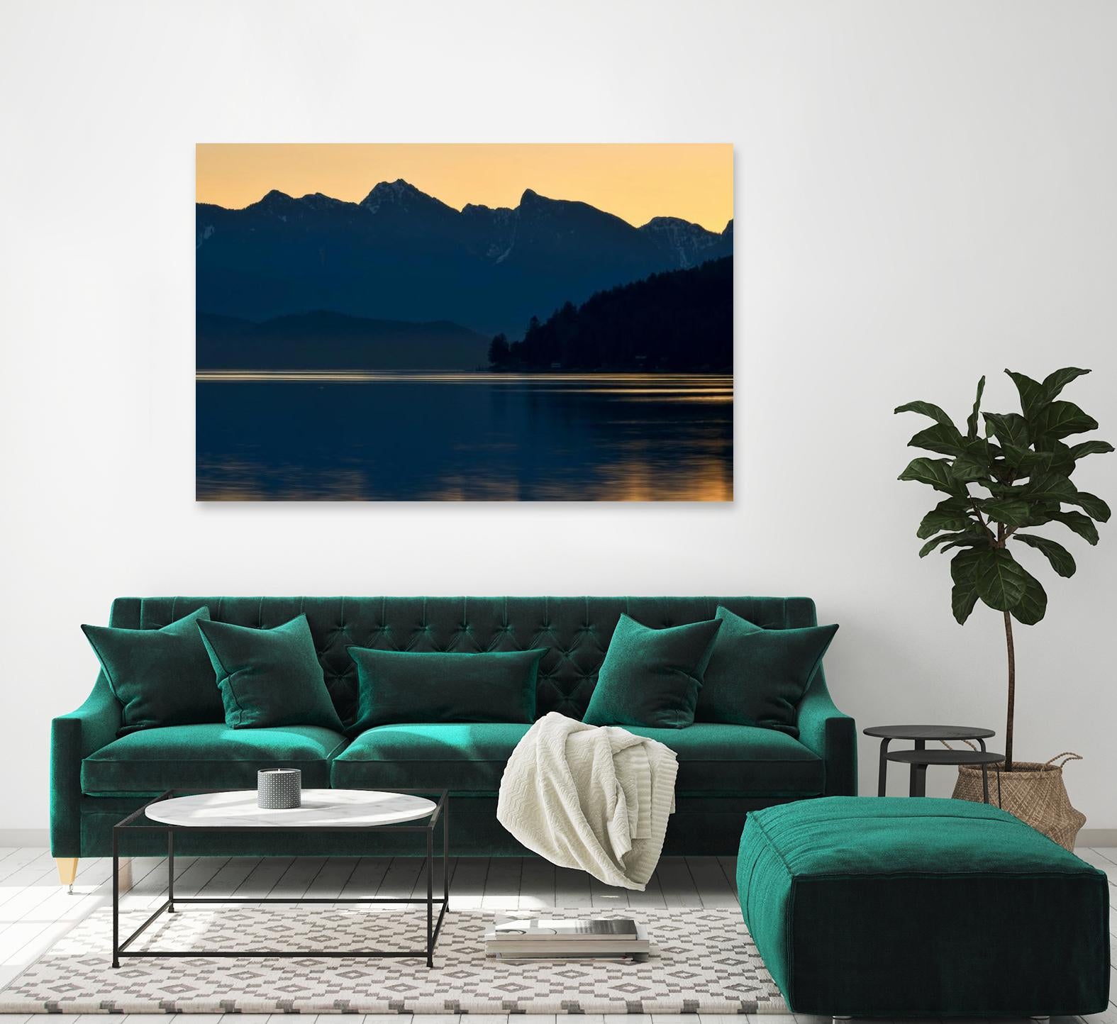 Peaceful Majesty by Chuck Burdick on GIANT ART - black,white landscapes, photography, lakes, mountains, sunrises/sunsets