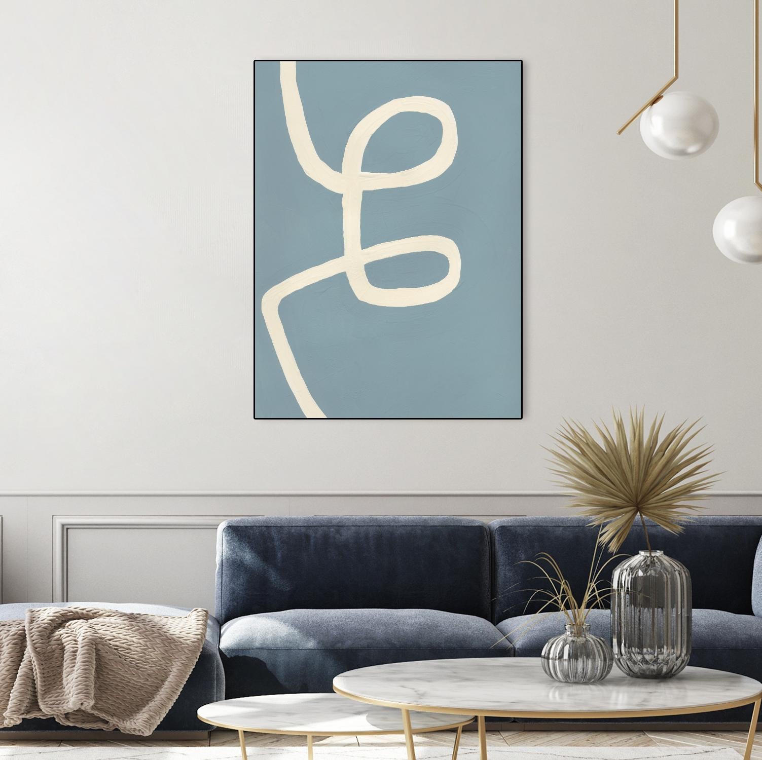 Unrestricted by Bronwyn Baker on GIANT ART - blue, white abstracts, contemporary