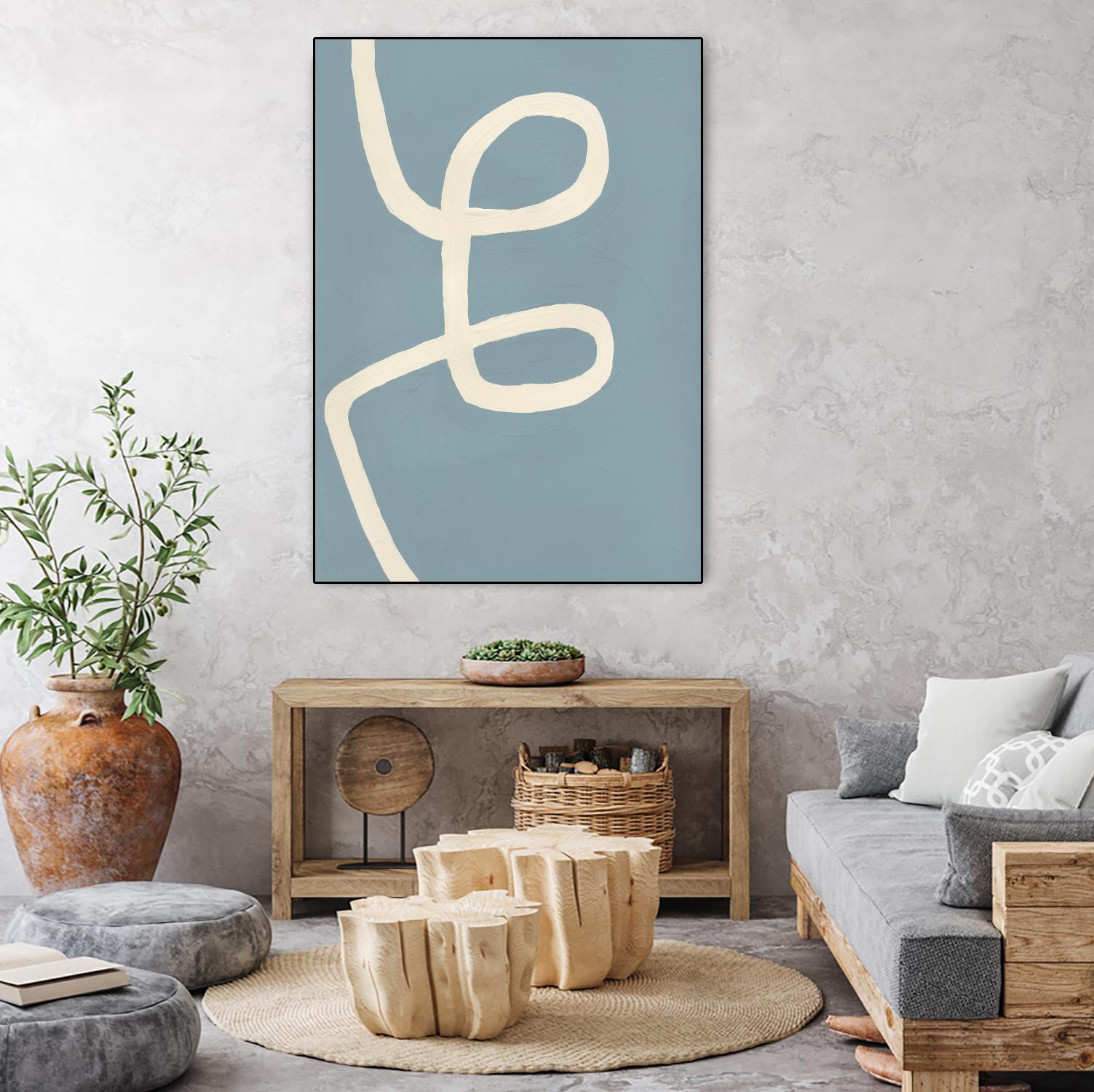 Unrestricted by Bronwyn Baker on GIANT ART - blue, white abstracts, contemporary