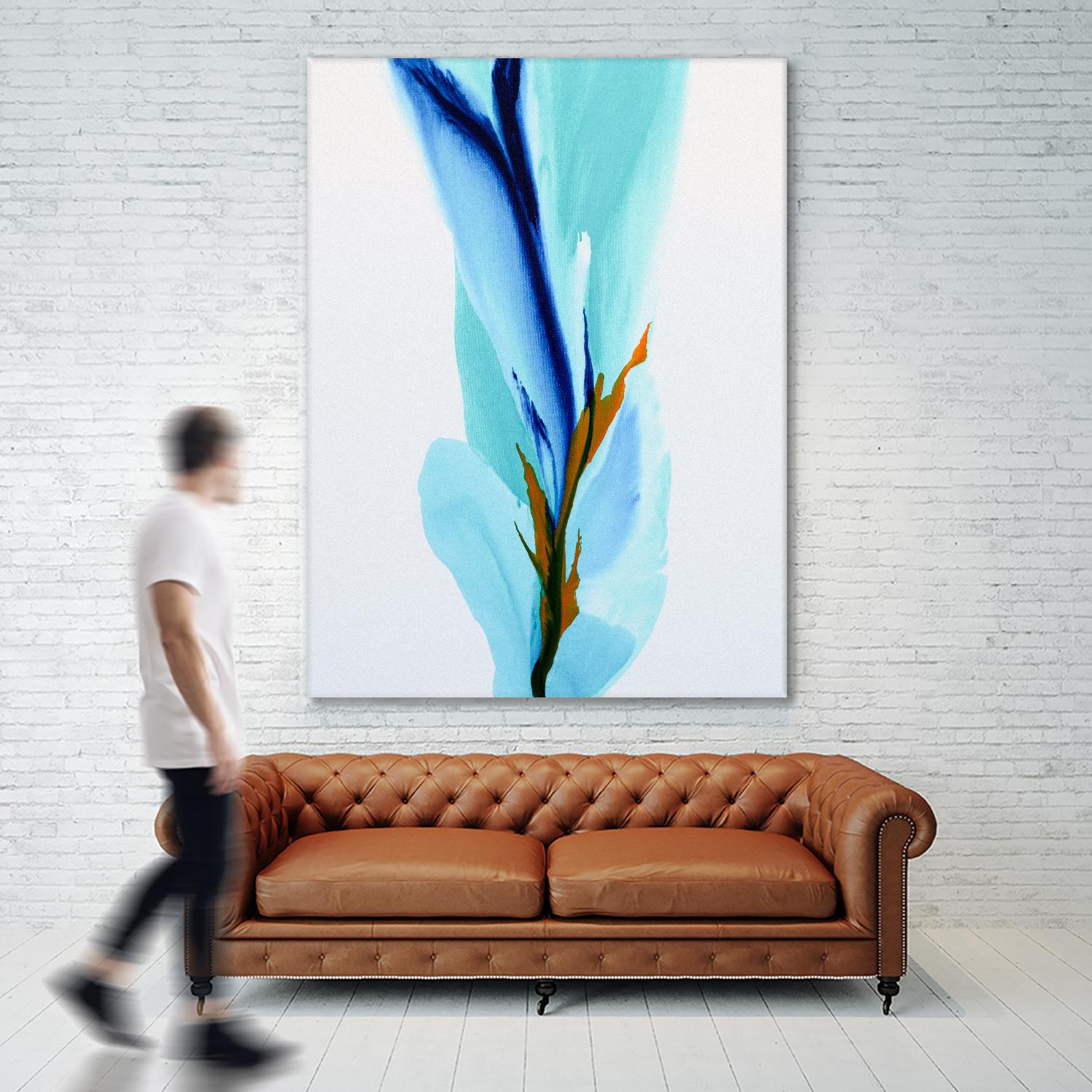 Springs Calling Card by Patricia Coulter on GIANT ART - blue abstract