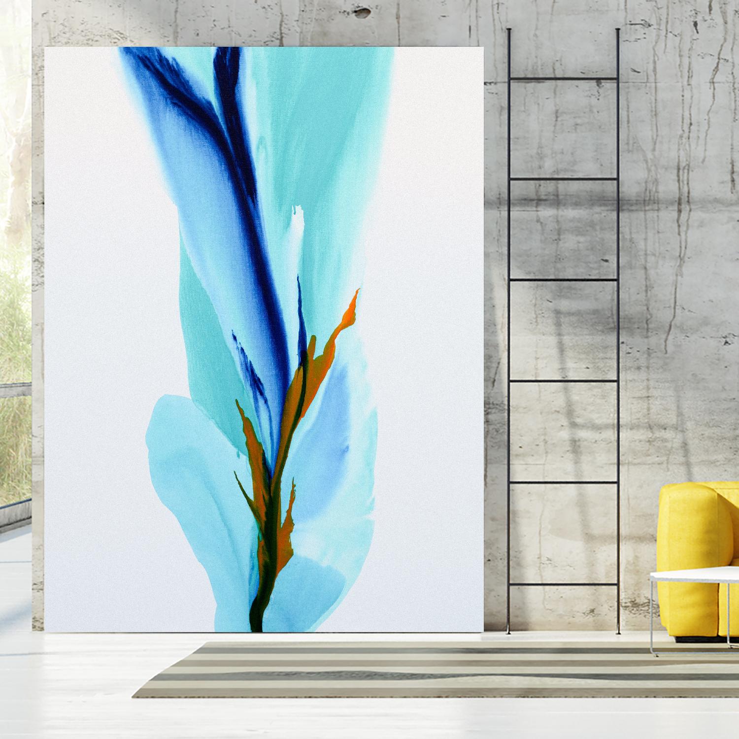 Springs Calling Card by Patricia Coulter on GIANT ART - blue abstract
