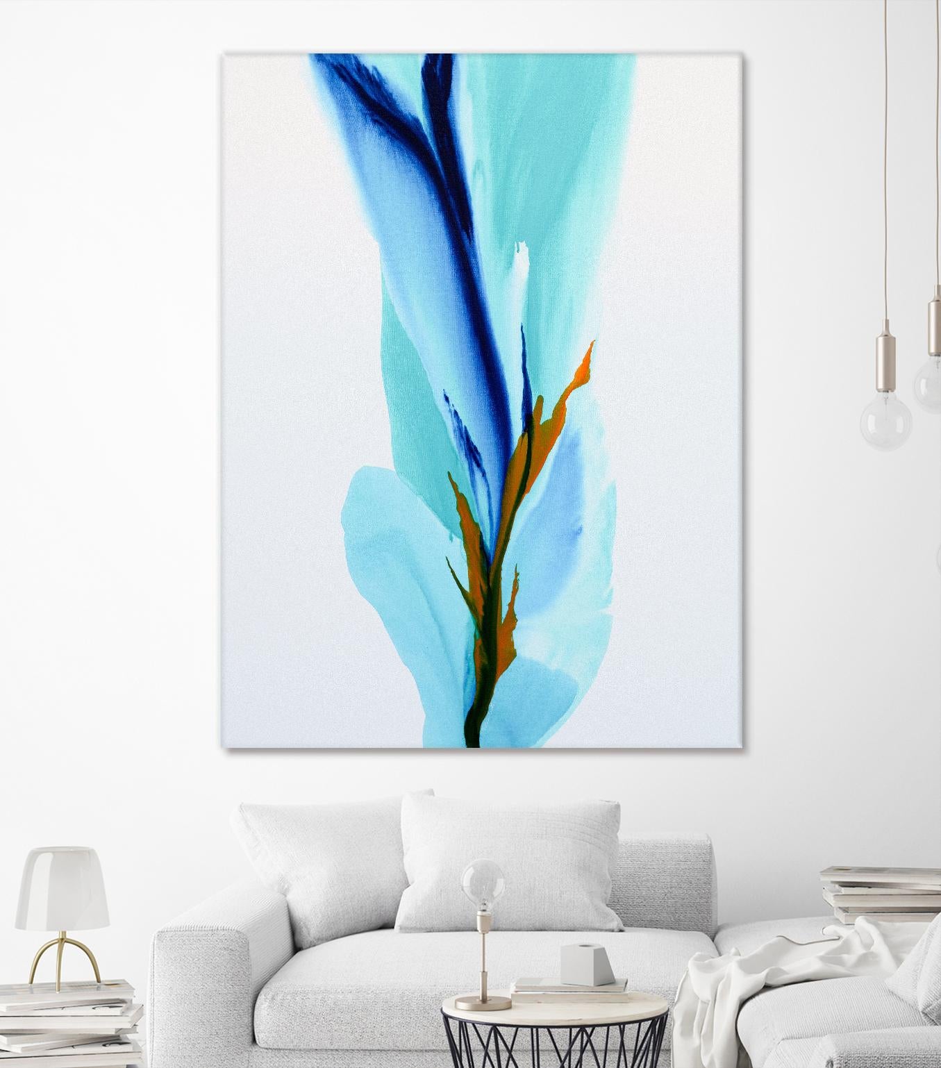 Springs Calling Card by Patricia Coulter on GIANT ART - blue abstract