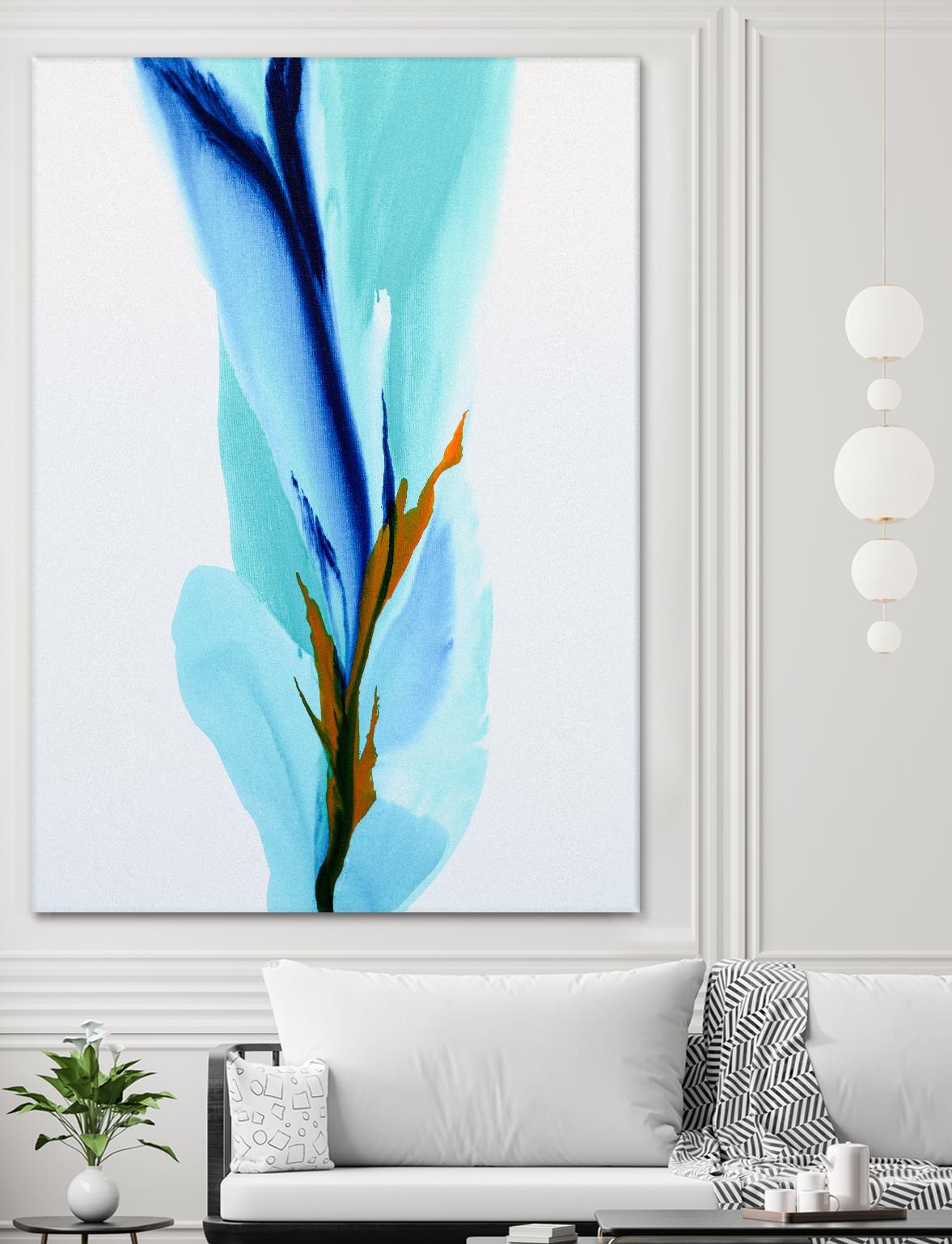Springs Calling Card by Patricia Coulter on GIANT ART - blue abstract