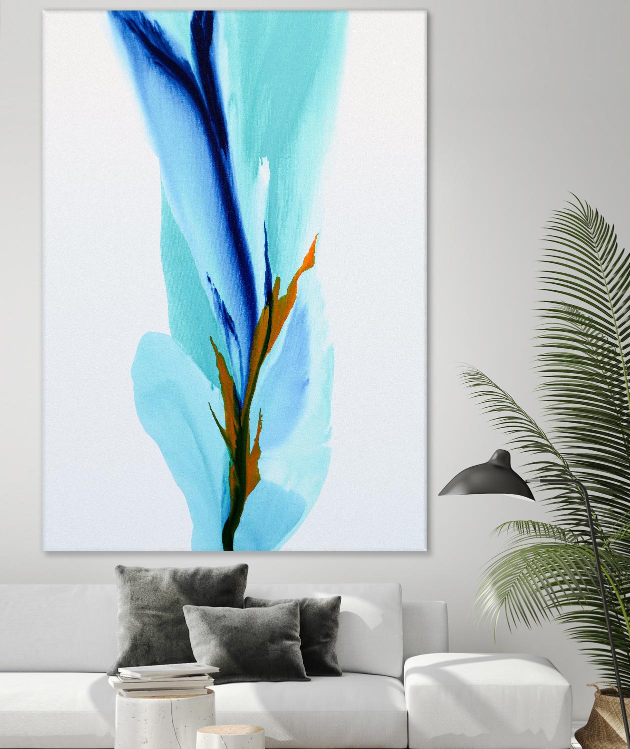 Springs Calling Card by Patricia Coulter on GIANT ART - blue abstract