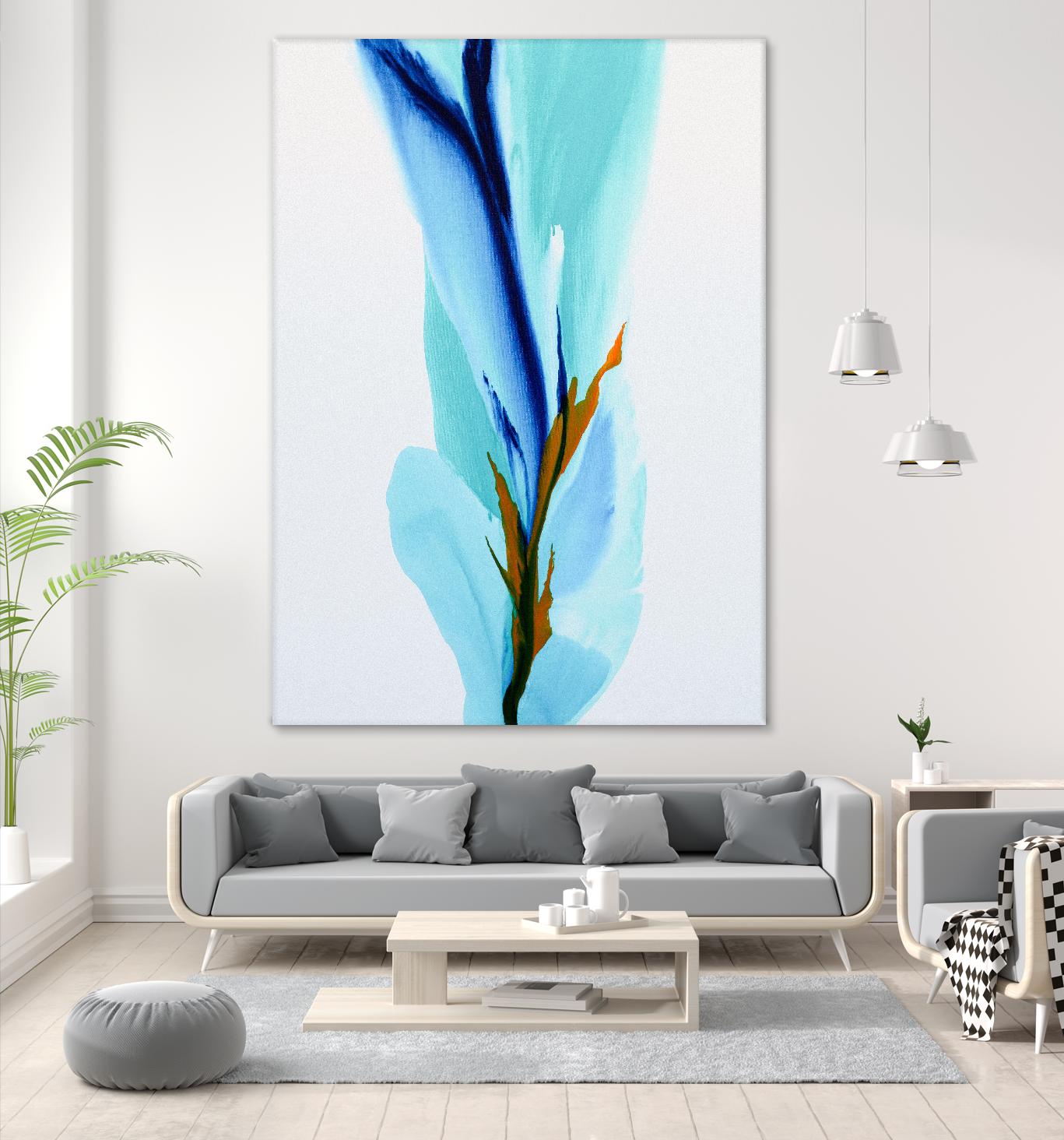 Springs Calling Card by Patricia Coulter on GIANT ART - blue abstract