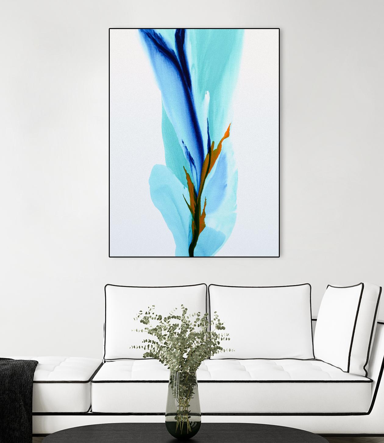 Springs Calling Card by Patricia Coulter on GIANT ART - blue abstract