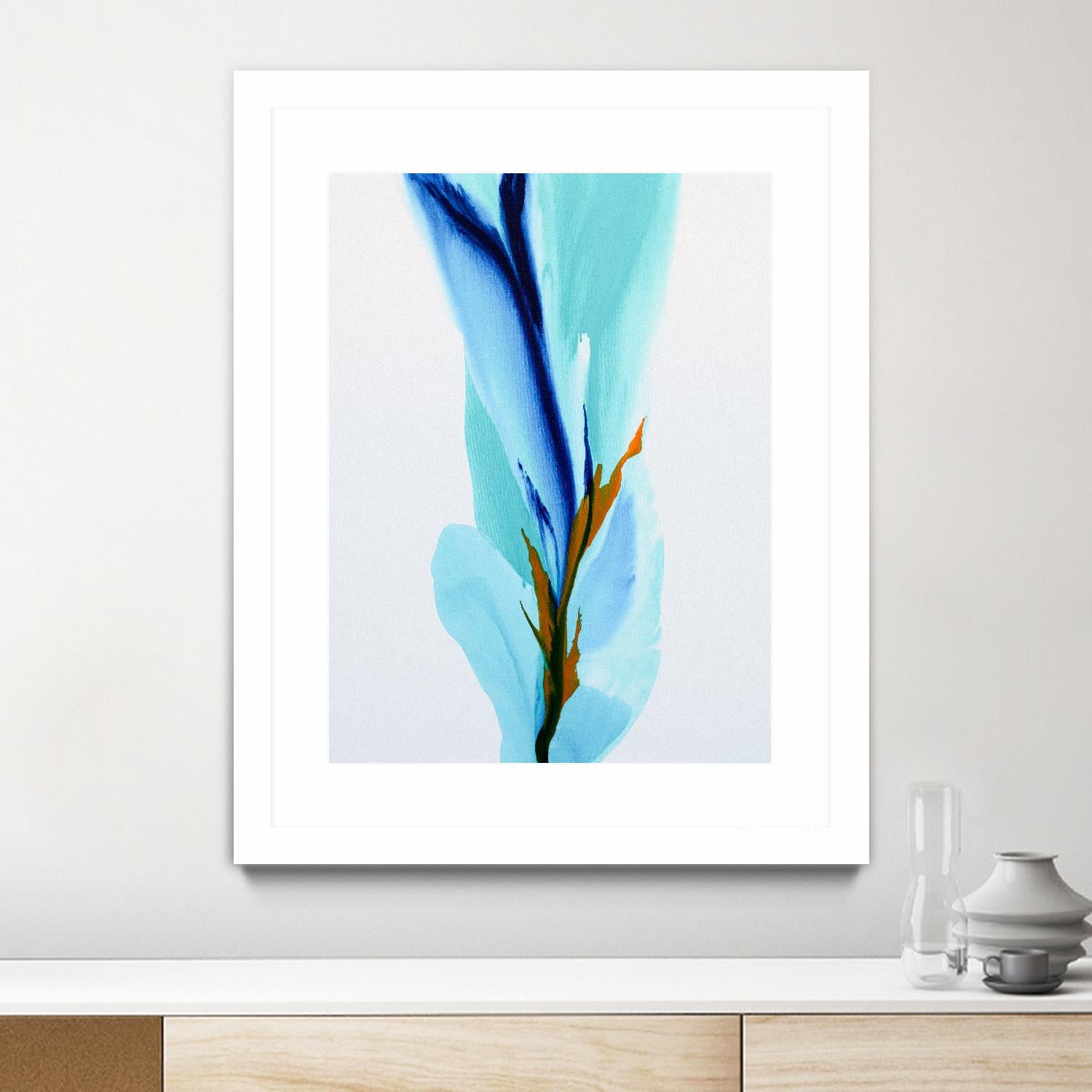 Springs Calling Card by Patricia Coulter on GIANT ART - blue abstract