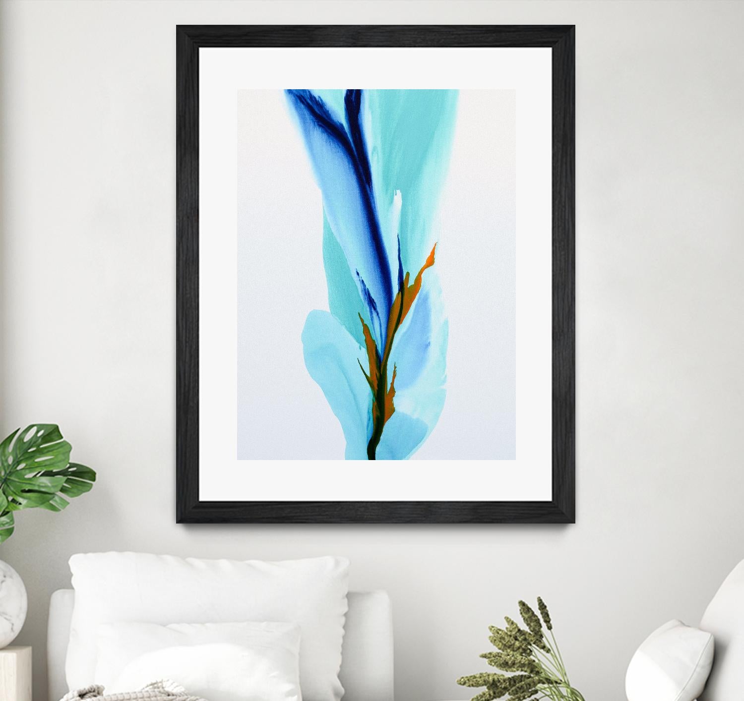 Springs Calling Card by Patricia Coulter on GIANT ART - blue abstract