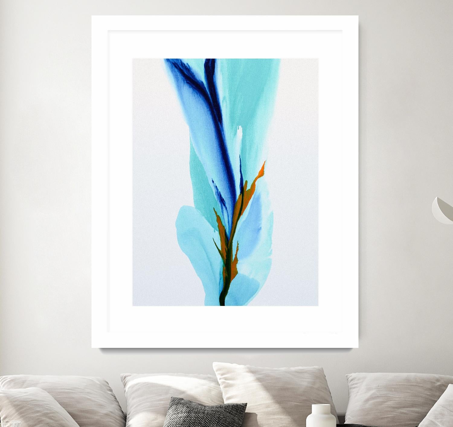 Springs Calling Card by Patricia Coulter on GIANT ART - blue abstract