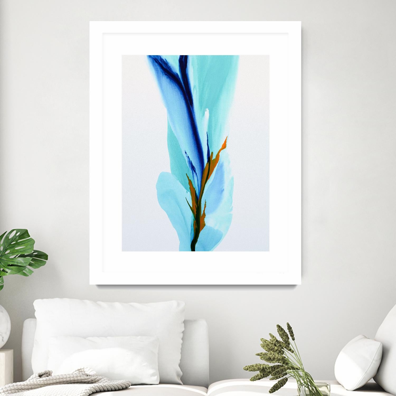 Springs Calling Card by Patricia Coulter on GIANT ART - blue abstract