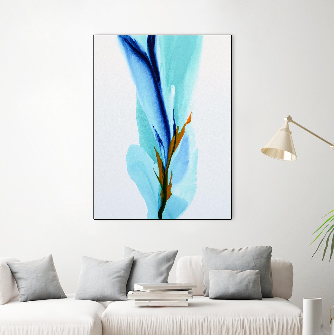 Springs Calling Card by Patricia Coulter on GIANT ART - blue abstract