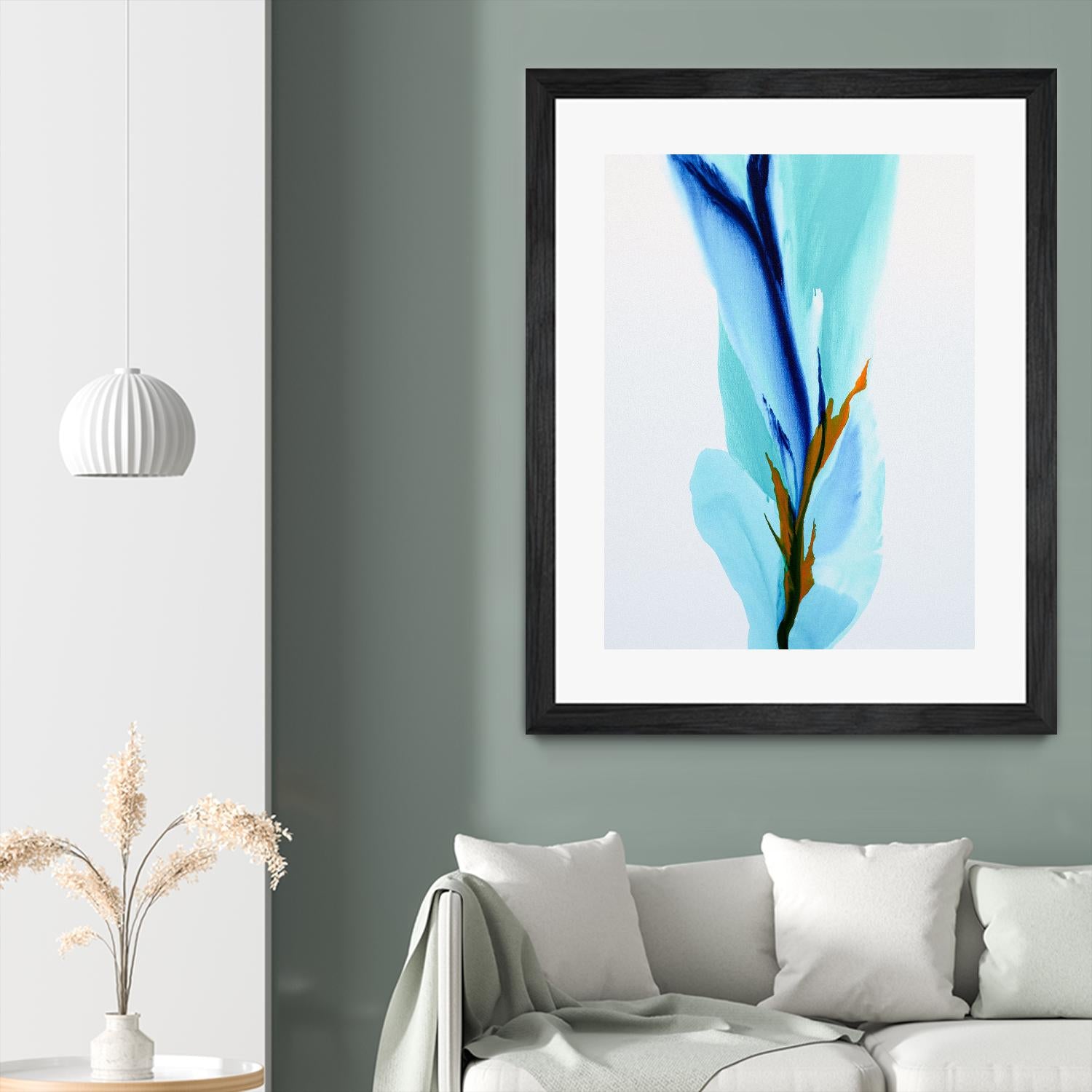 Springs Calling Card by Patricia Coulter on GIANT ART - blue abstract