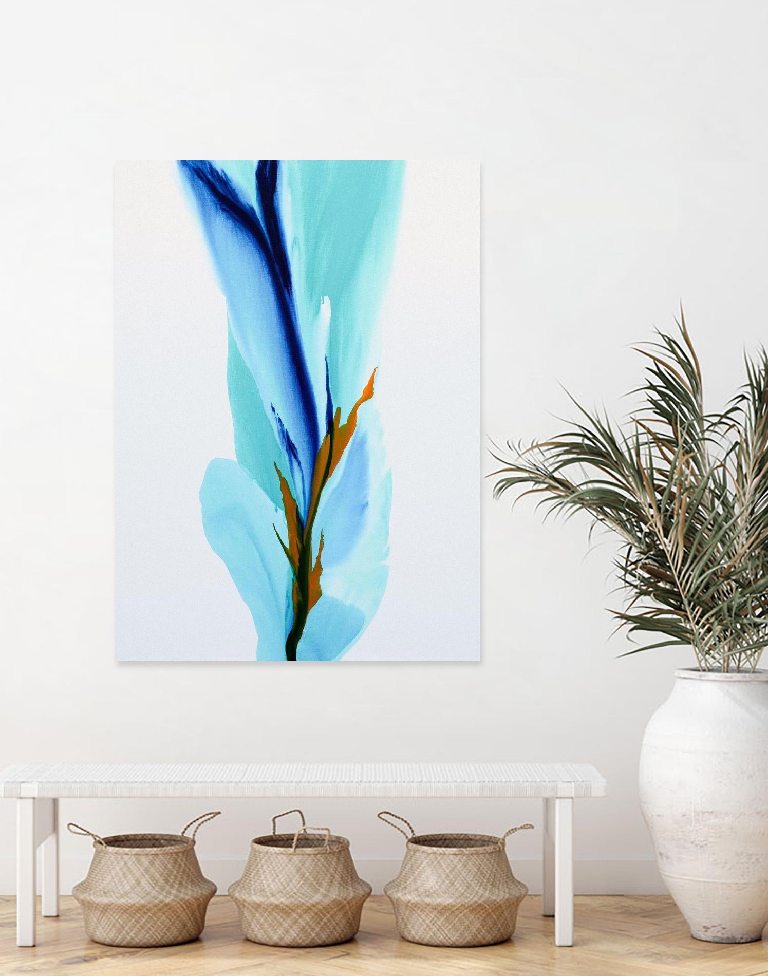 Springs Calling Card by Patricia Coulter on GIANT ART - blue abstract