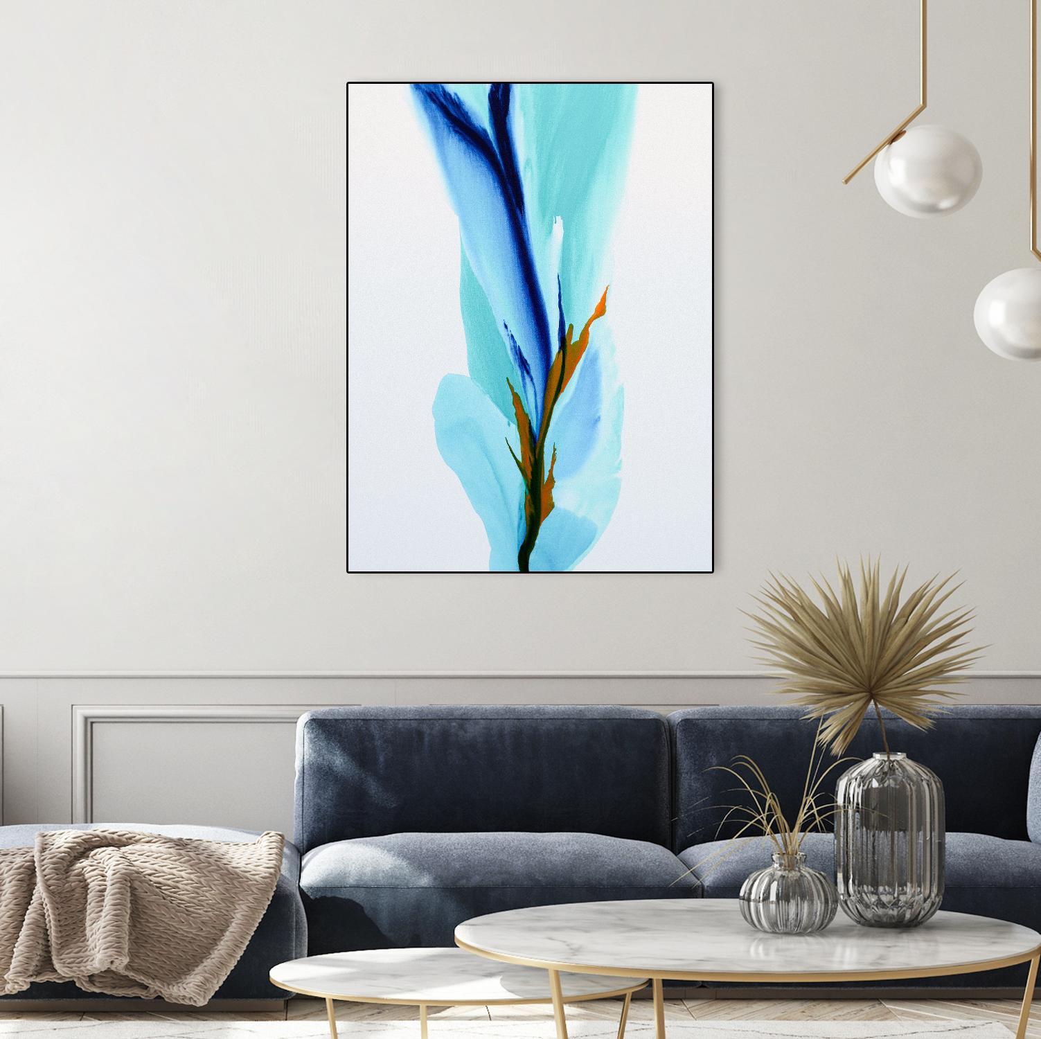 Springs Calling Card by Patricia Coulter on GIANT ART - blue abstract