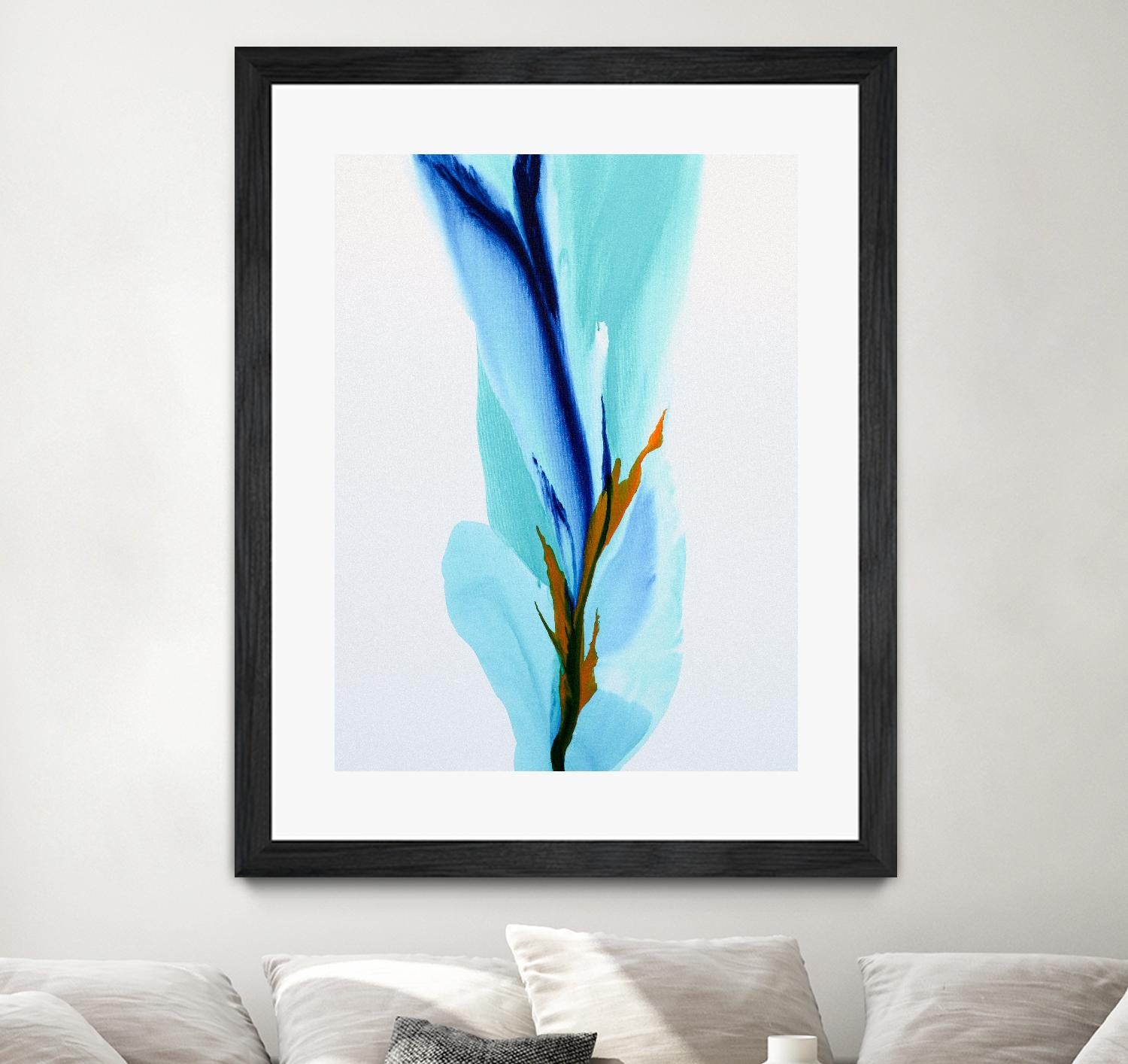 Springs Calling Card by Patricia Coulter on GIANT ART - blue abstract