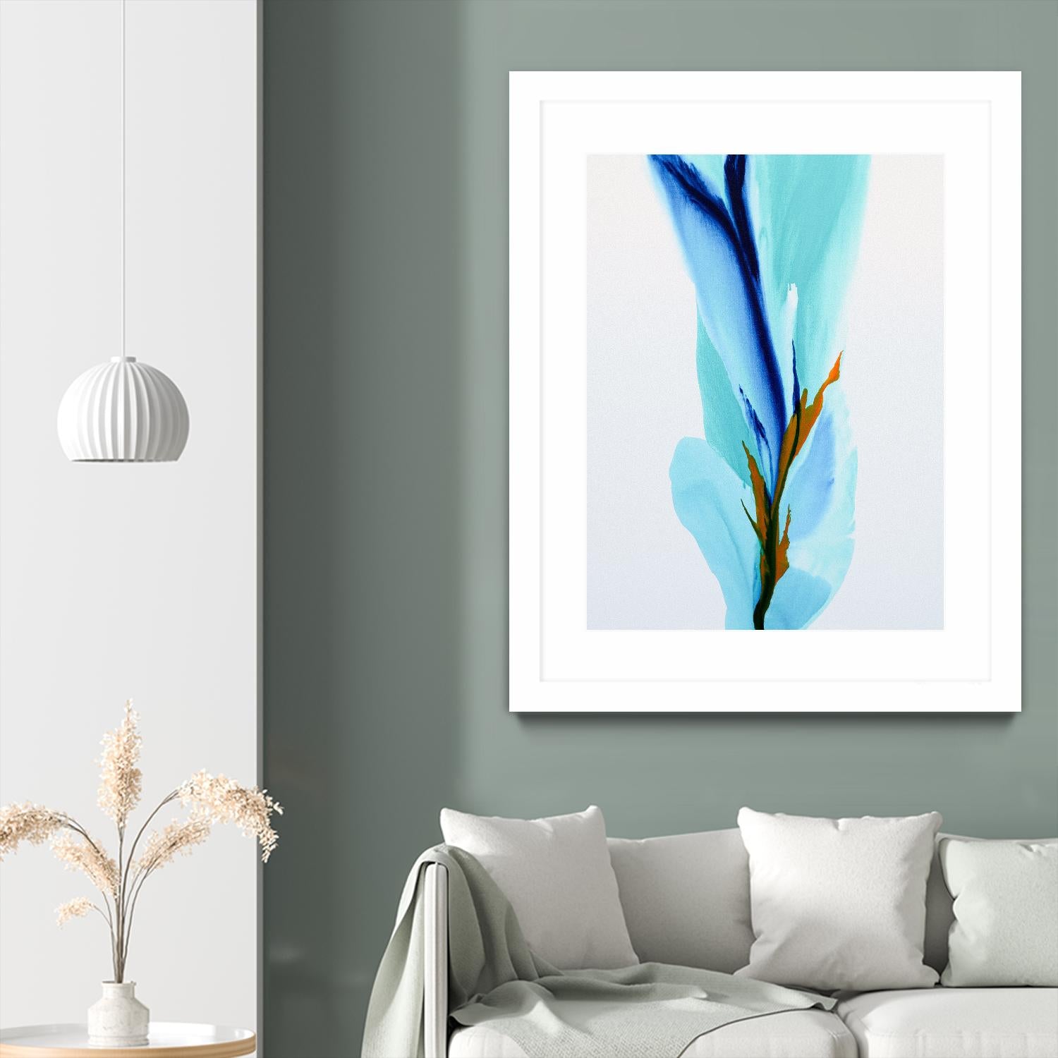 Springs Calling Card by Patricia Coulter on GIANT ART - blue abstract