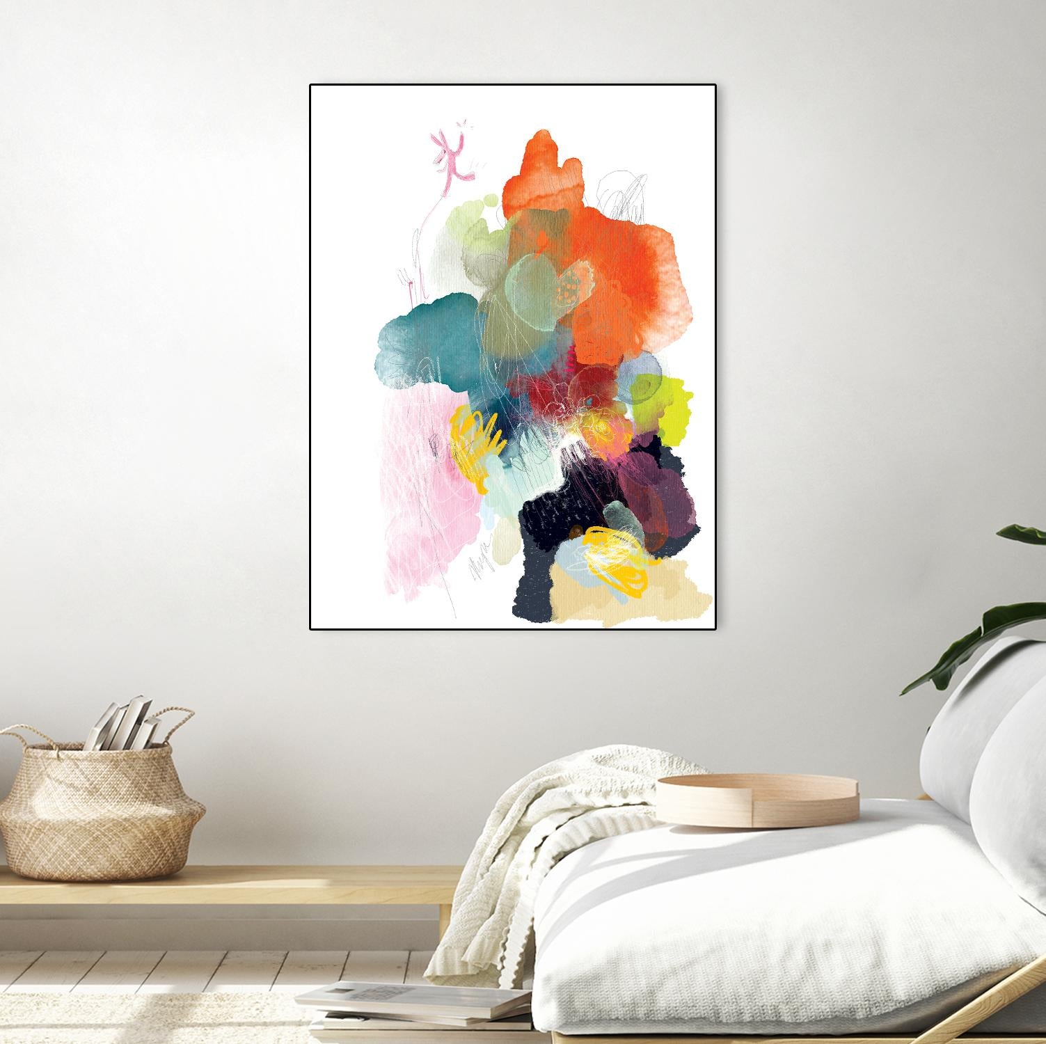 Ave del paraiso by A. Vega on GIANT ART - green floral