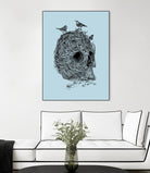 Skull Nest by Rachel Caldwell on GIANT ART - multicolor urban/pop surrealism; animals