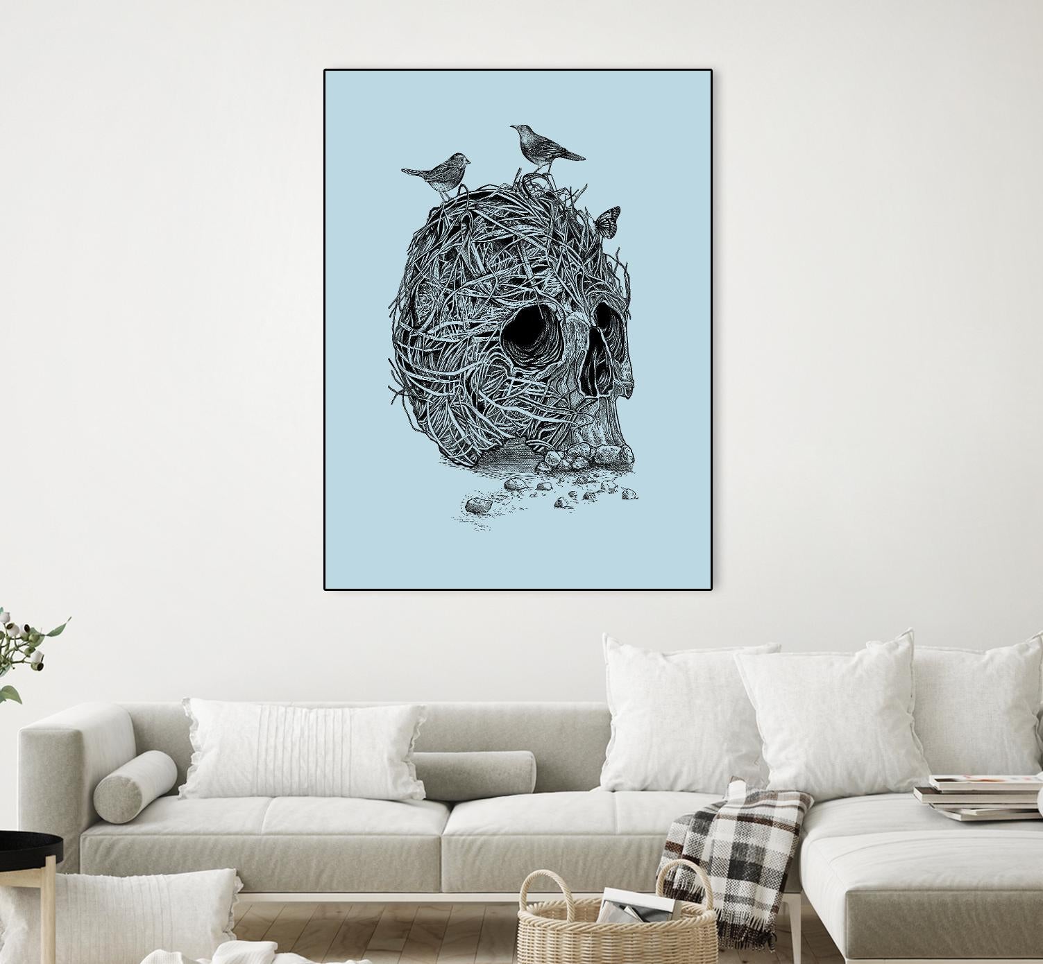 Skull Nest by Rachel Caldwell on GIANT ART - multicolor urban/pop surrealism; animals