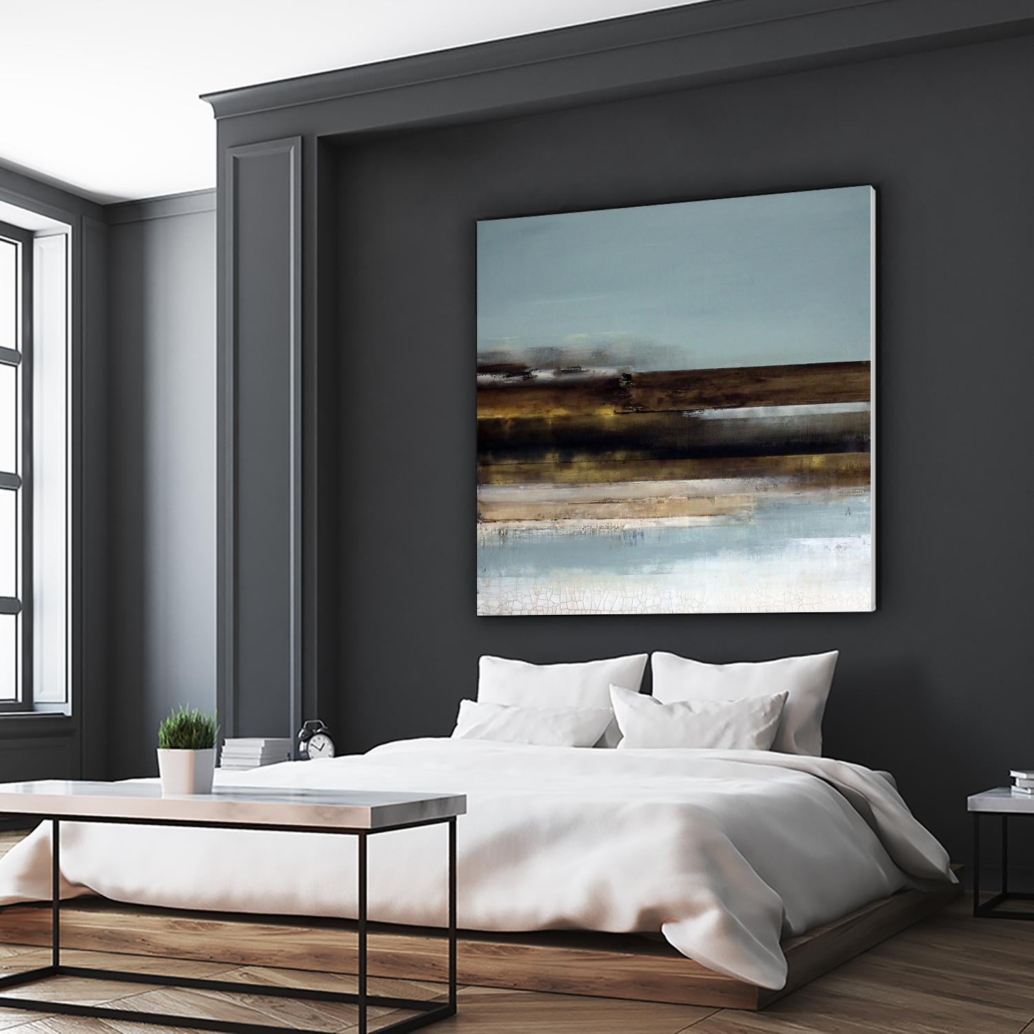 Distant Shore by Susan Cordes on GIANT ART - multi abstracts, contemporary