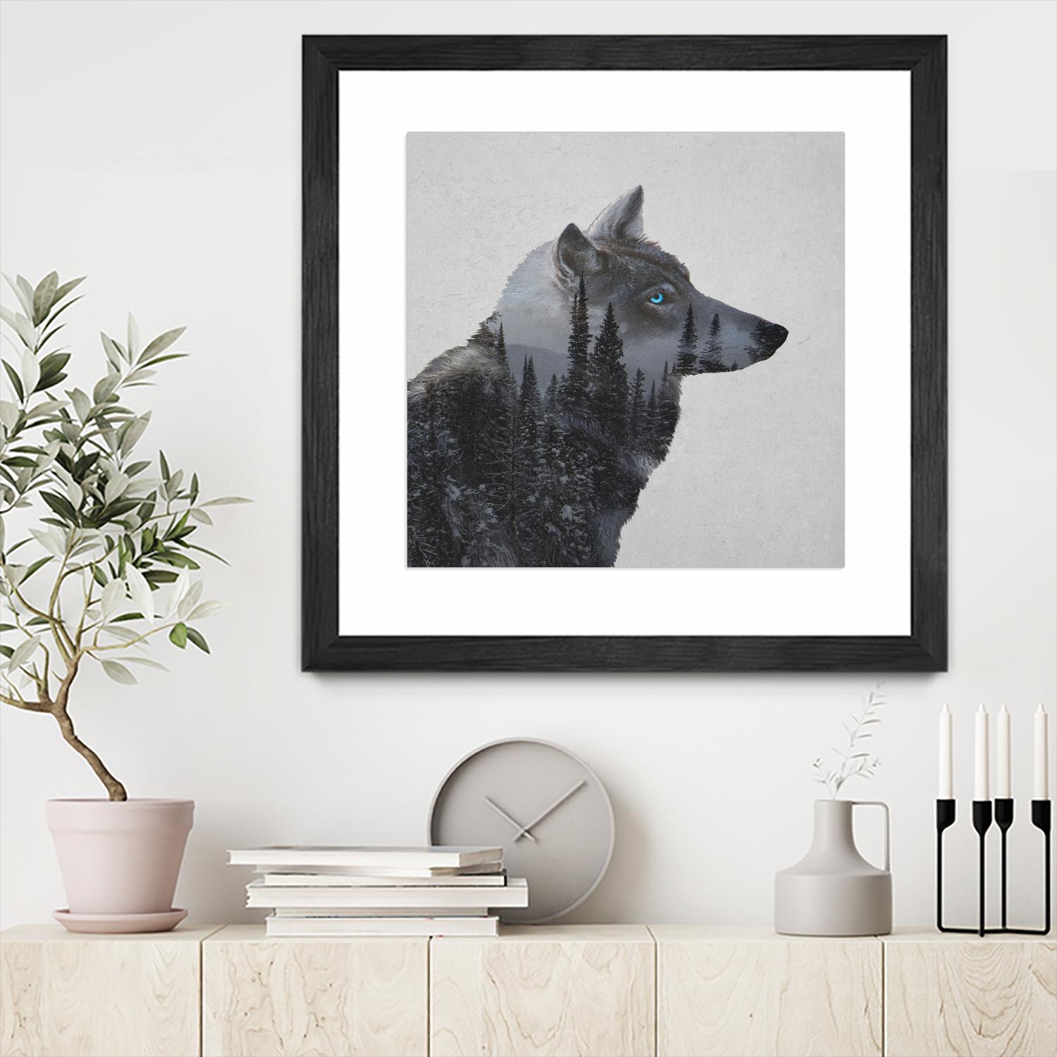 Winter Wolf by Davies Babies on GIANT ART - multicolor animals; contemporary