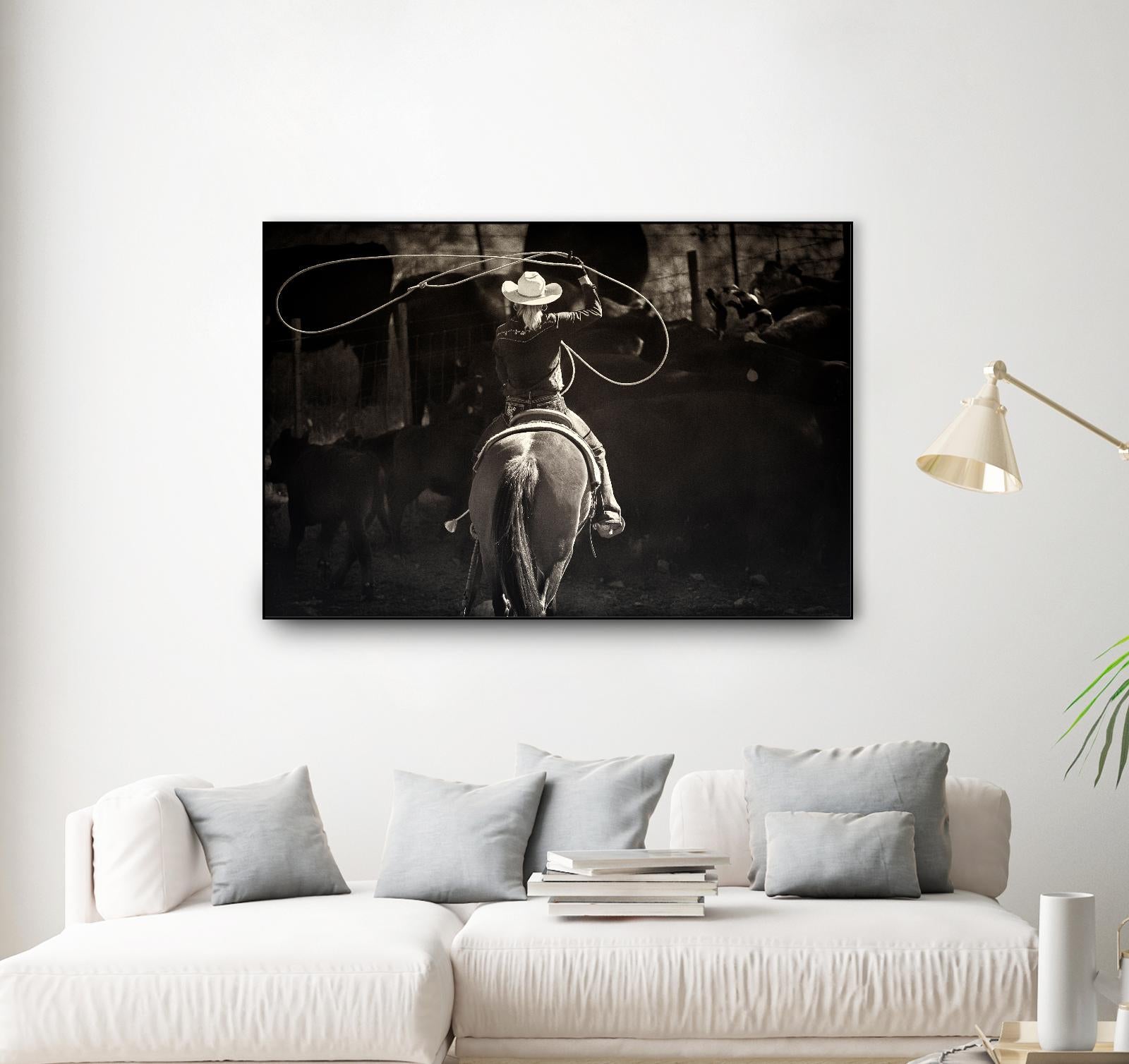 American Cowgirl by Lisa Dearing on GIANT ART - multicolor photography; animals; figurative