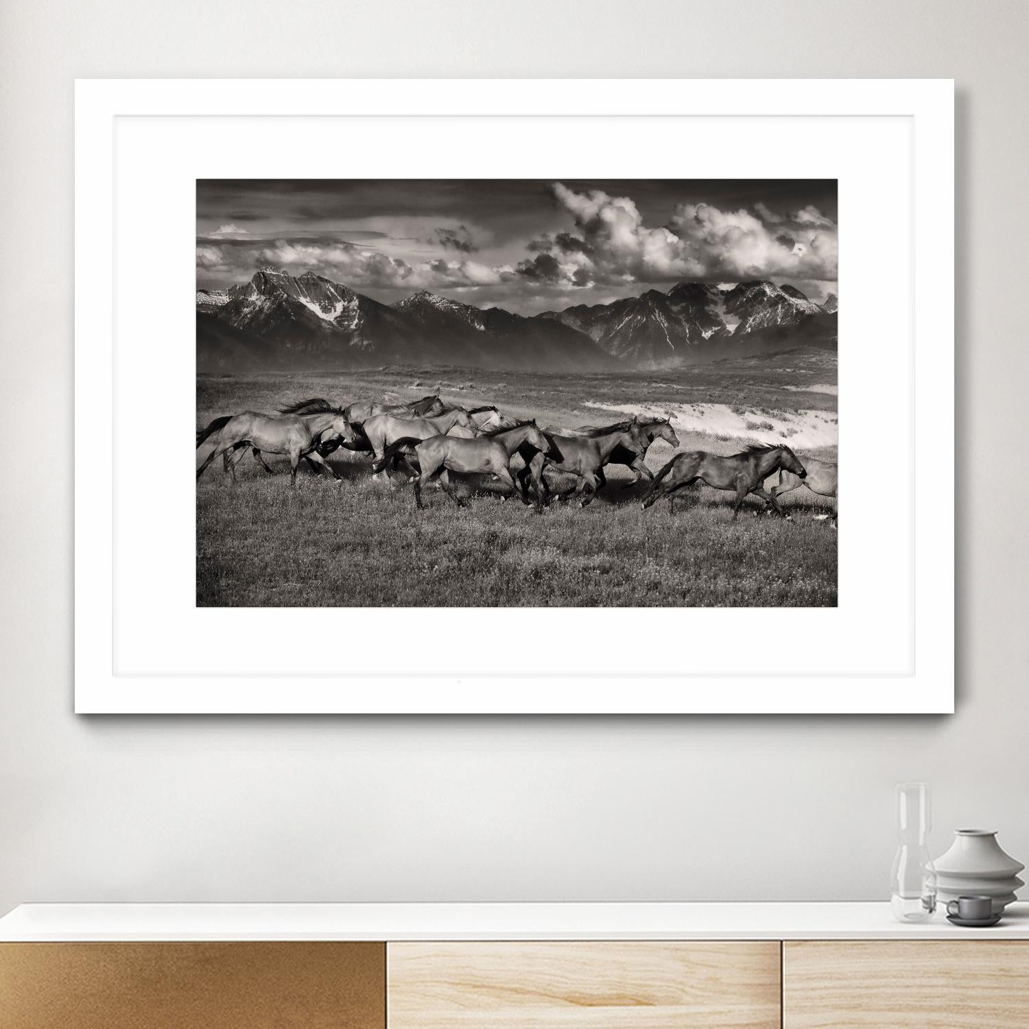 Mountain Range Mavericks by Lisa Dearing on GIANT ART - multicolor photography; animals