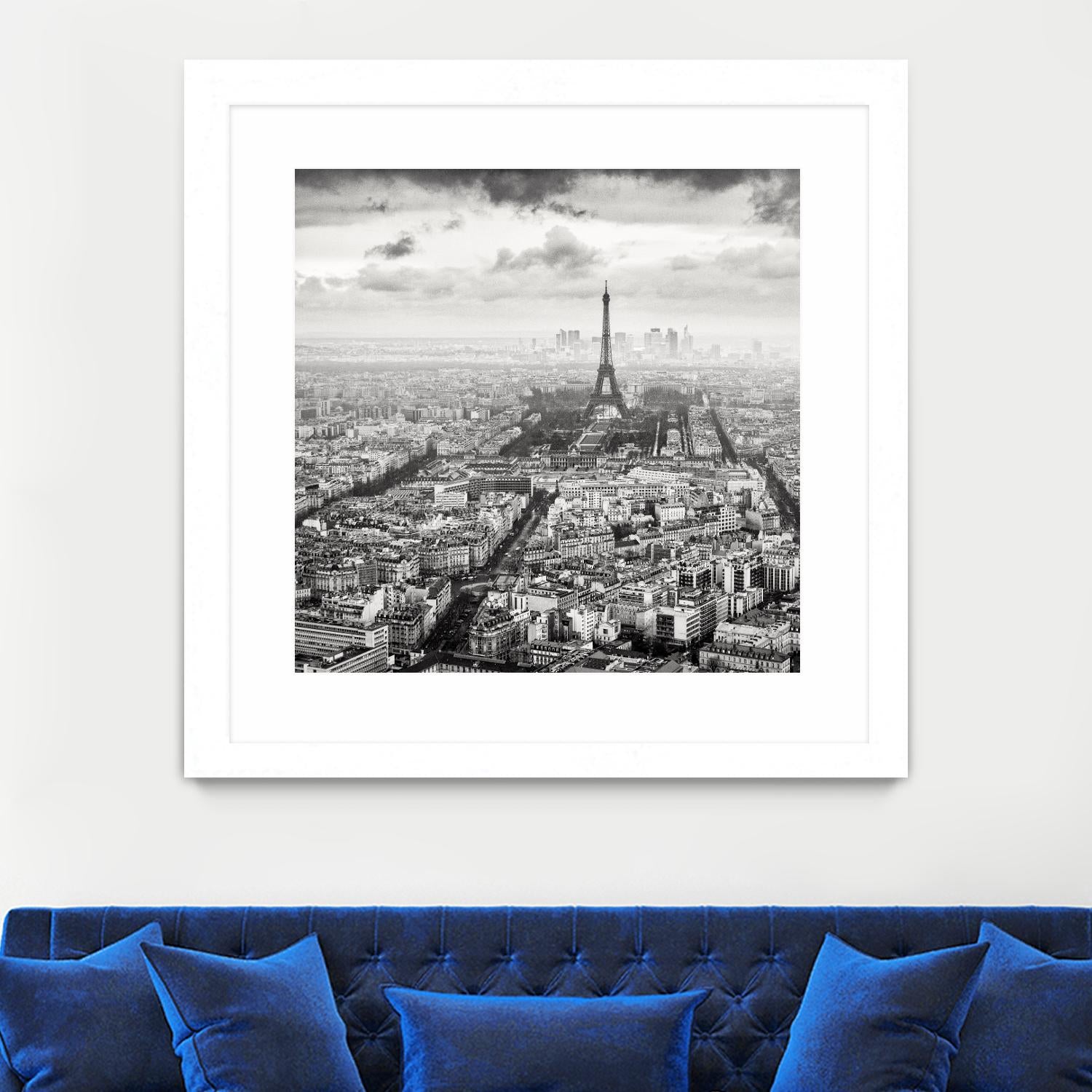 La Tour Eiffel et La Defense by Wilco Dragt on GIANT ART - multicolor photography; landscapes; people/places
