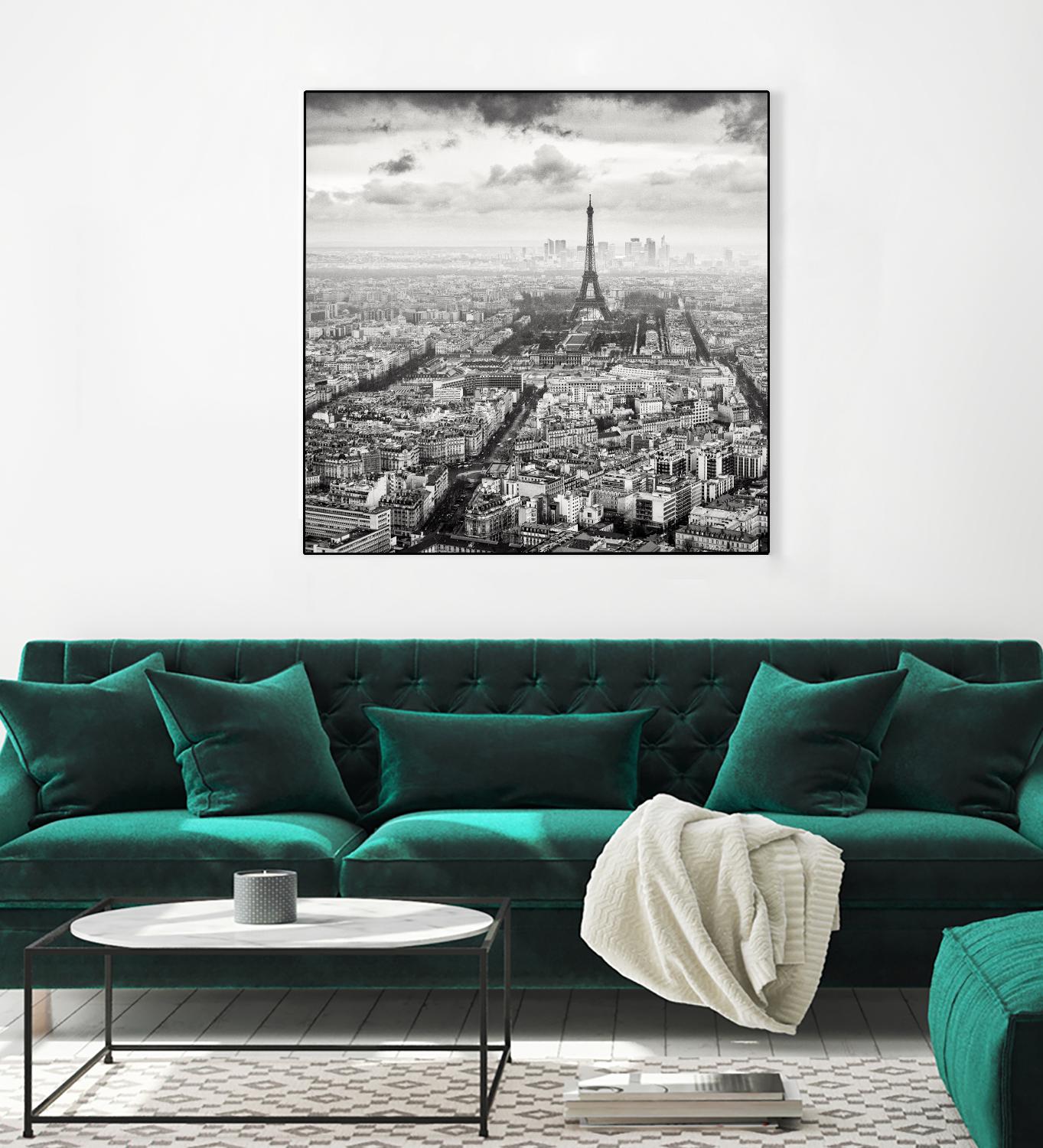 La Tour Eiffel et La Defense by Wilco Dragt on GIANT ART - multicolor photography; landscapes; people/places
