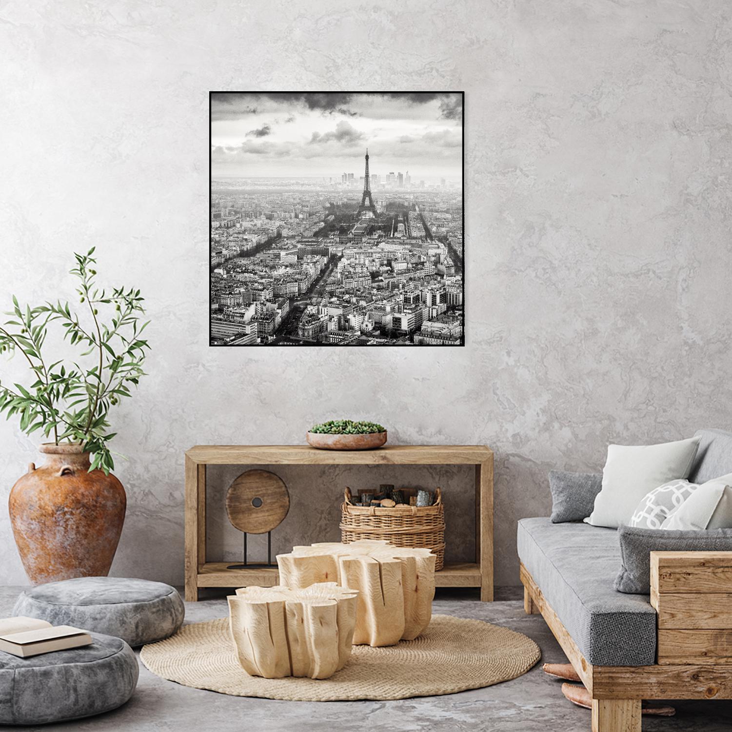 La Tour Eiffel et La Defense by Wilco Dragt on GIANT ART - multicolor photography; landscapes; people/places