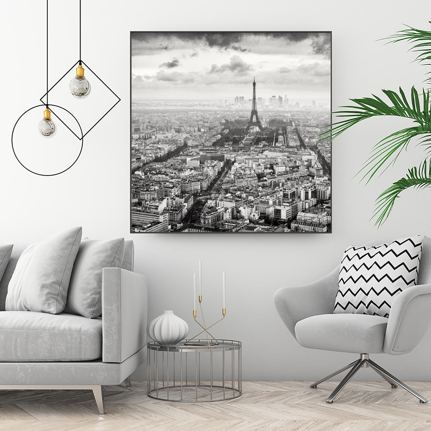 La Tour Eiffel et La Defense by Wilco Dragt on GIANT ART - multicolor photography; landscapes; people/places