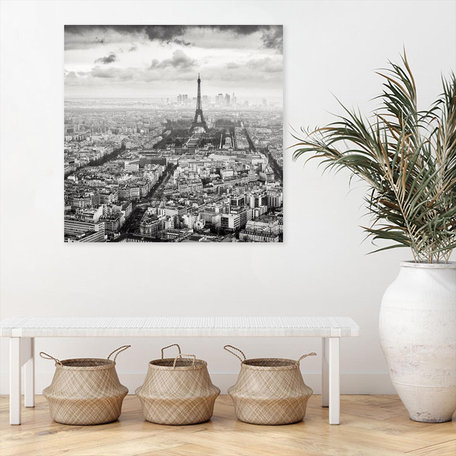 La Tour Eiffel et La Defense by Wilco Dragt on GIANT ART - multicolor photography; landscapes; people/places