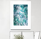 Teal Embrace by Lynne Douglas on GIANT ART - blue coastal, landscapes, photography, ocean, waves