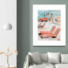 The Lounge by Kym De Los Reyes on GIANT ART - multi coastal, contemporary, landscapes, beaches, palm trees, tropical