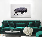 The American Bison by Davies Babies on GIANT ART - white animals