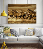 Unbroken by Lisa Dearing on GIANT ART - beige animals