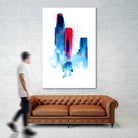 The Wolf of the City by Robert Farkas on GIANT ART - pink men and women
